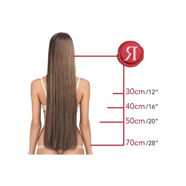 Extension Micro Ring Balayage en Cheveux Slaves — 25 Mèches · 50 cm | Real Russian Hair