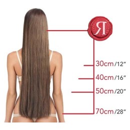 25 Microring Extensions Strahnen - Russische Haarverlängerung