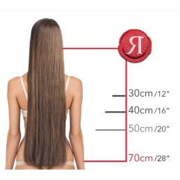Extension Kératine Micro Capsule Cheveux Russes — 25 Mèches 30 à 70cm | Real Russian Hair