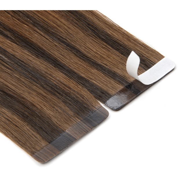 Balayage Tape-In Extensions aus Russische Haar — 10 Injizierte Tape Haar | Real Russian Hair