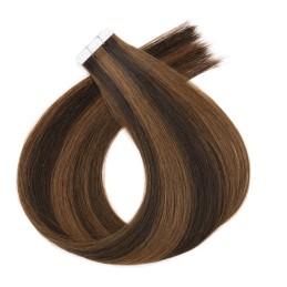Balayage Tape-In Extensions in Russian Hair — 10 Injected Tape Haar | Real Russian Hair