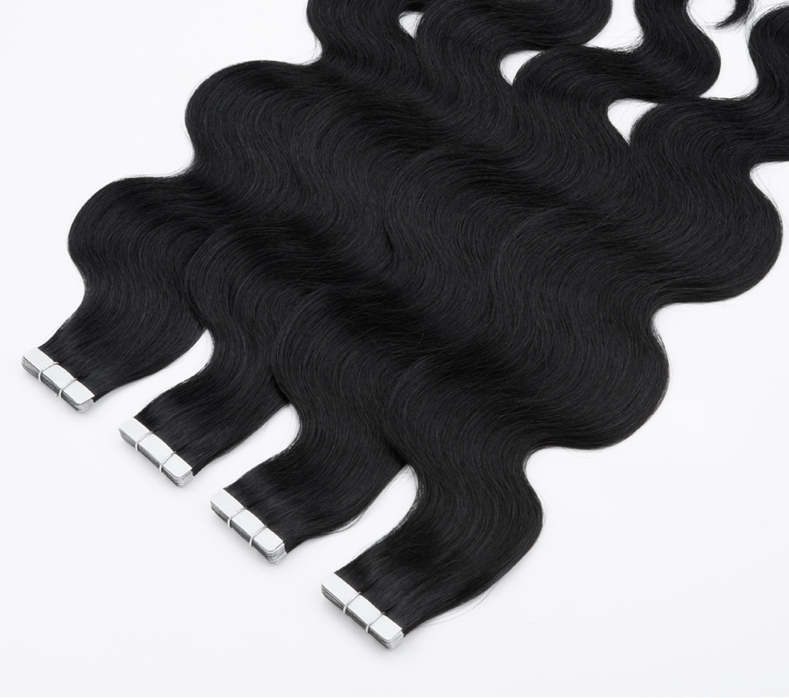Tape Hair, Hair Extension made with 100 Real Russian Hair
