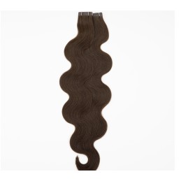 Extension Adhésive Ondulée & Bouclée en Cheveux Russes — 25g - 50cm | Real Russian Hair