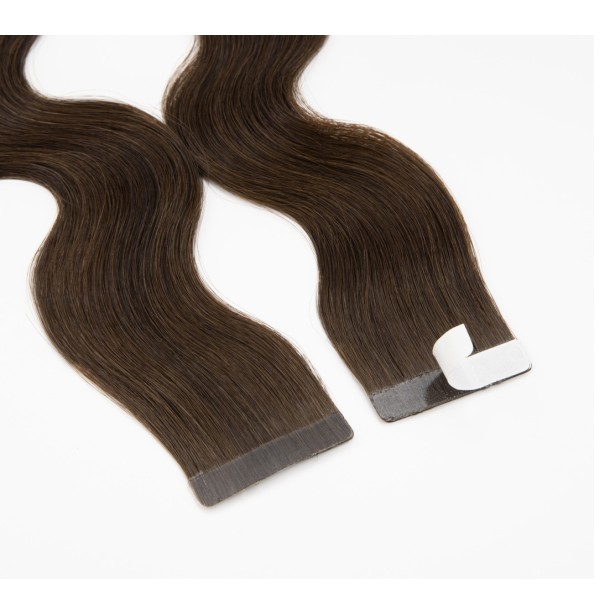 Extension Adhésive Ondulée & Bouclée en Cheveux Russes — 25g - 50cm | Real Russian Hair