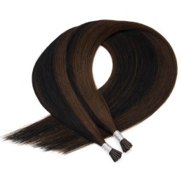 Extension Micro Ring Balayage en Cheveux Slaves — 25 Mèches · 50 cm | Real Russian Hair