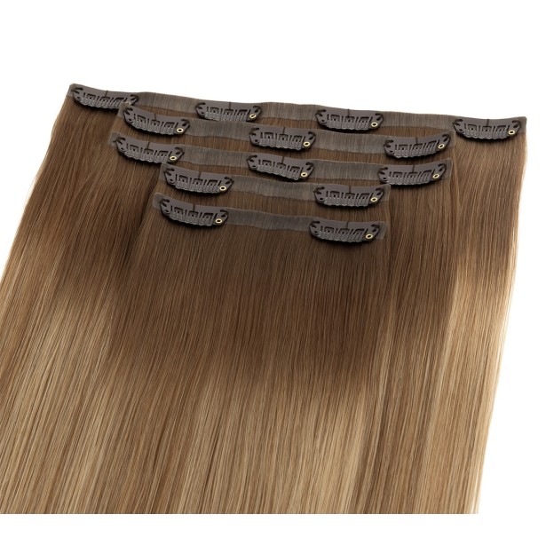 Extensions à Clips Seamless Cheveux Russes — 100g 50cm | Real Russian Hair