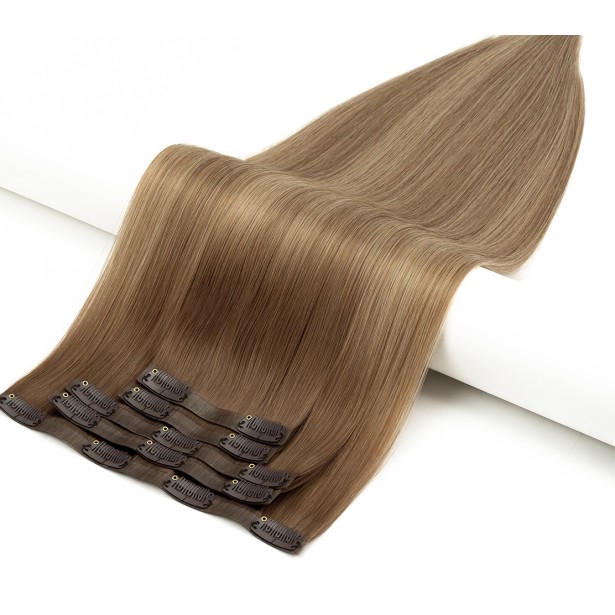 Seamless Clip-In Extensions Russian Hair — 100g 50cm | Real Russian Hair