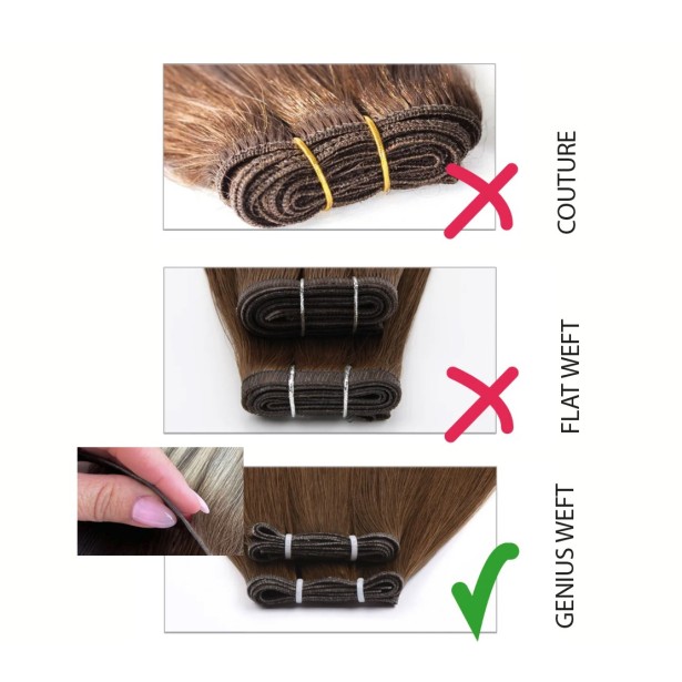 Tissage Cheveux Russes Genius Weft — 50g Double Drawn | Real Russian Hair