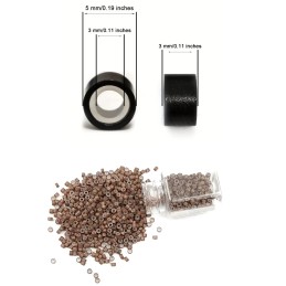 Anneaux Silicone pour Extensions à Froid — 4 Coloris | Real Russian Hair