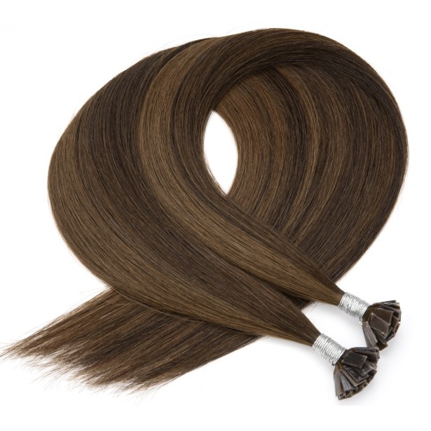 Extensions Kératine Balayage Cheveux Russes, mèches méchées de 30 à 70cm | Real Russian Hair