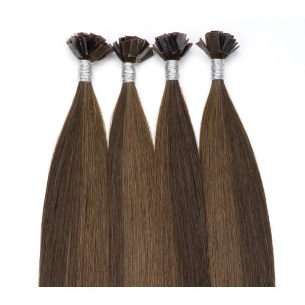 Extensions Kératine Balayage Cheveux Russes, mèches méchées de 30 à 70cm | Real Russian Hair