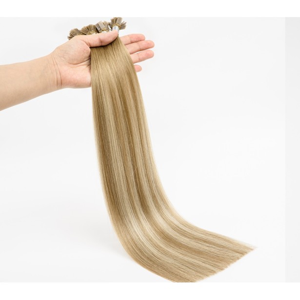 Balayage Keratin Extensions Russisches Haar — 25 Strähnen 30-70cm | Real Russian Hair