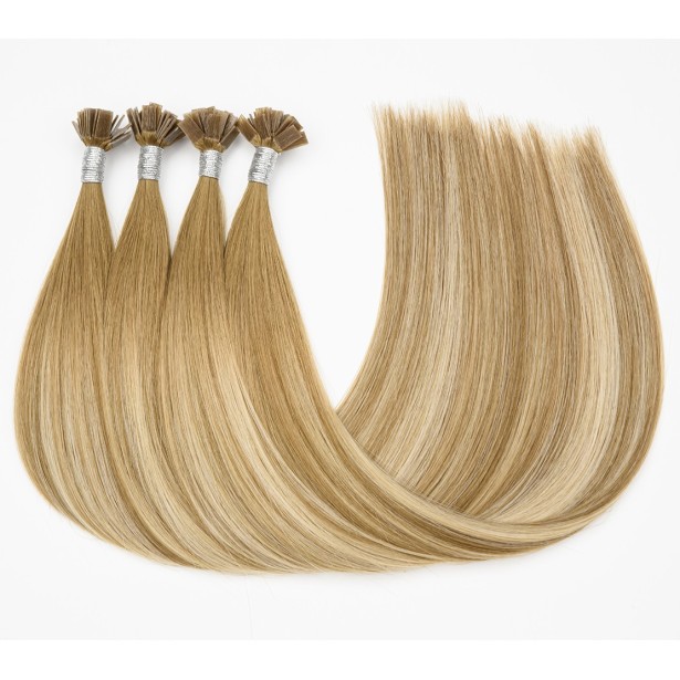 Extensions Kératine Balayage Cheveux Russes, mèches méchées de 30 à 70cm | Real Russian Hair