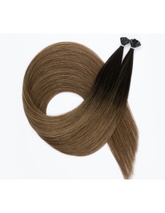 Extensions Kératine Balayage Cheveux Russes, mèches méchées de 30 à 70cm | Real Russian Hair 2
