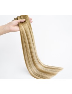 Balayage Tape-In Extensions aus Russische Haar — 10 Injizierte Tape Haar | Real Russian Hair