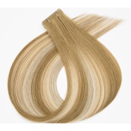 Extension Adhésive Balayage en Cheveux Russes — 10 Bandes Injectées | Real Russian Hair