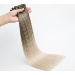 Extension Adhésive Ombré, Rooted et Effet Racine en Cheveux Slaves — 10 Bandes | Real Russian Hair