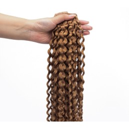 Wavy & Curly Seamless Clip-In Extensions Russian Hair — 100g 50cm | Real Russian Hair