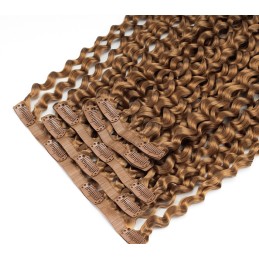 Extension à Clips Ondulés & Bouclés en Cheveux Russes — 100g | Real Russian Hair