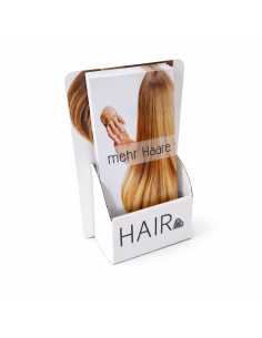Présentoir Salon Marque Blanche pour Extensions Real Russian Hair — Outil Professionnel