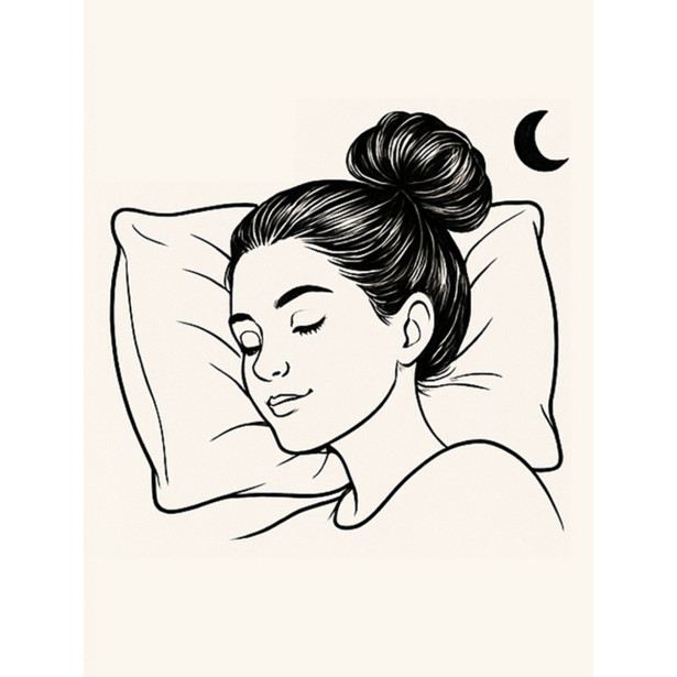 Chouchou satin XL de nuit — ondulations sans chaleur