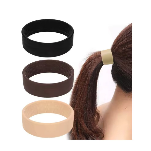 Élastique silicone volume — queue de cheval épaisse
