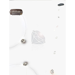 Bijou de cheveux — fil 8 strass façon diamant