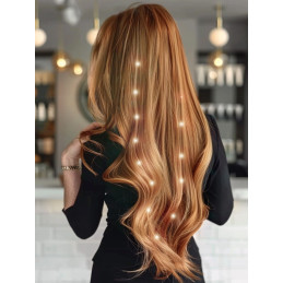 Bijou de cheveux — fil 8 strass façon diamant