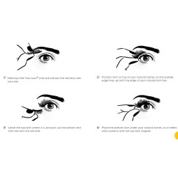 Faux-cils magnétiques — sans colle, réutilisables